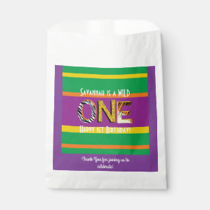 Wild One 1st Birthday Party Safari Favour Bag