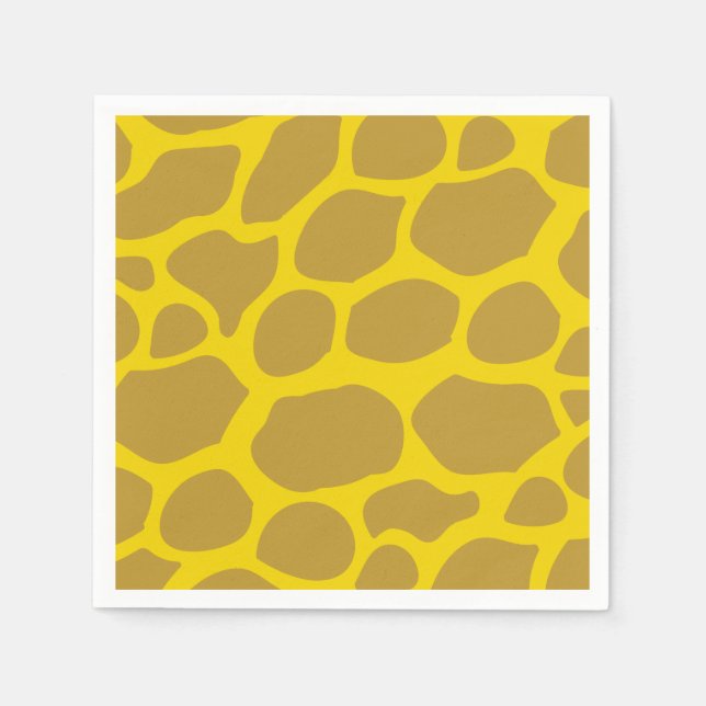 Wild One 1st Birthday Party Safari Napkin (Front)