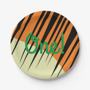 Wild One 1st Birthday Party Safari Paper Plate