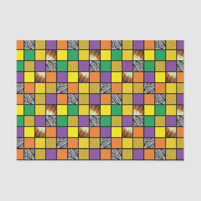 Wild One 1st Birthday Party Safari Tissue Paper (Front)