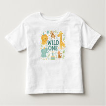 WILD ONE - 1st Birthday T-Shirt for Toddlers 