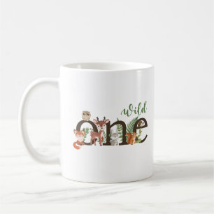 Wild One 1st Birthday Woodland Animals T-shirt Coffee Mug