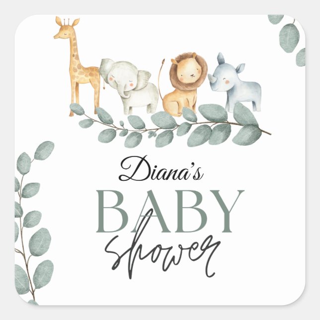 wild one 1st birthday,young wild three 2nd 3rd,cut square sticker (Front)