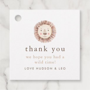 Wild One and Four Ever Wild Joint Party Favour Tags