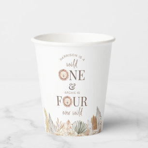 Wild One and Four Ever Wild Joint Party Paper Cups