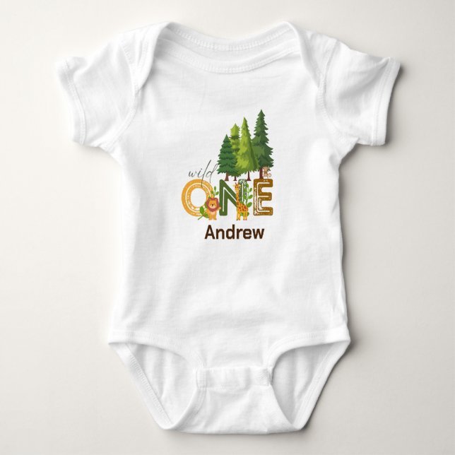 Wild One Baby Bodysuit (Front)