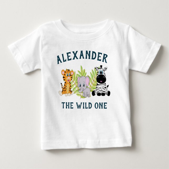 Wild One Baby Boy Tshirt (Front)