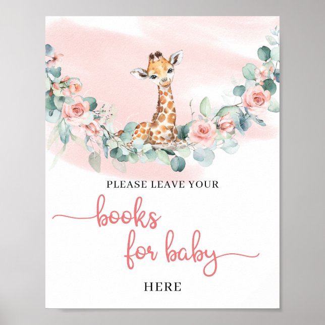 Wild One Baby Giraffe Jungle animal books for baby Poster (Front)