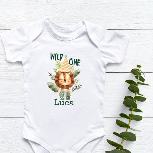 Wild One Baby Lion Bodysuit