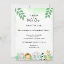Wild One Baby Shower Invitation