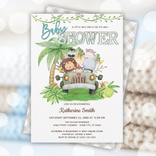 Wild One Baby Shower  Invitation