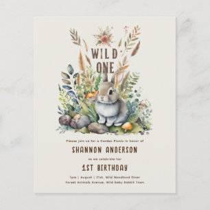 Wild One Baby Woodland Animals 1st Birthday