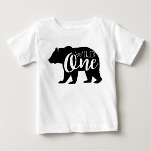 Wild One Bear   First Birthday Party Baby T-Shirt