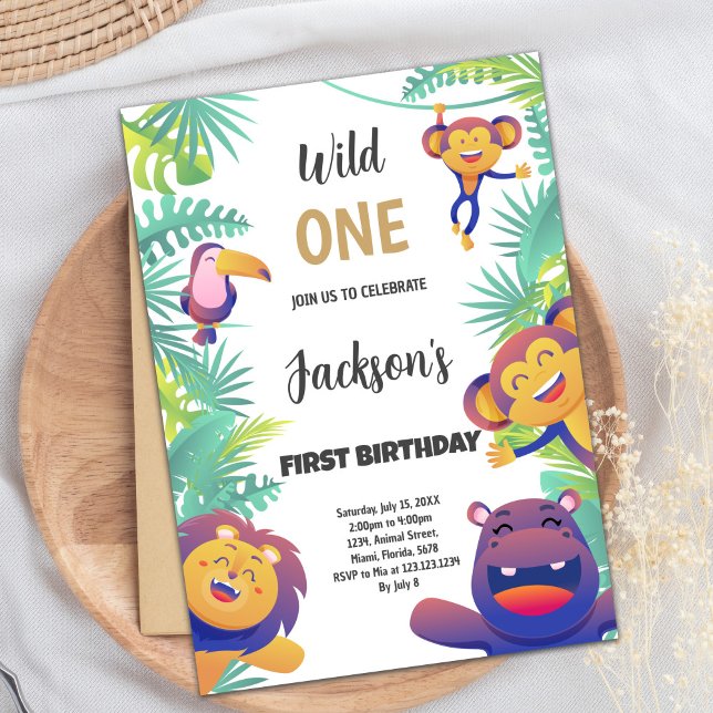 Wild One Birthday Invitation (Wild One Birthday Invitations)