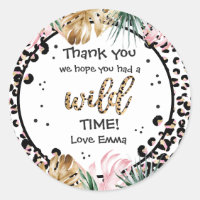 Wild One Birthday Leopard Print Wild Jungle Party