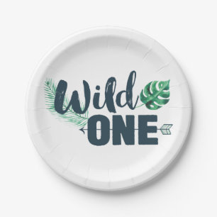 Wild ONE Birthday Paper Plate
