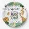 Wild one birthday Paper Plates Safari Animals Boy