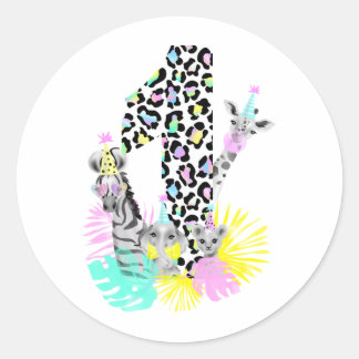 Wild ONE birthday sticker