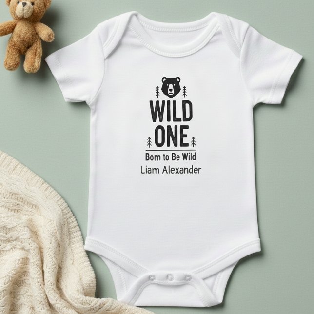 WILD ONE Born to Be Wild Personalized   Bodysuit (Creator Uploaded)