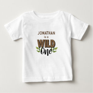 Wild One Boy 1st Birthday Baby T-Shirt