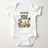 Wild One Boy Birthday Jungle Safari Party Animals