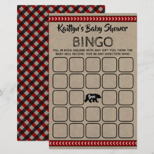 Wild One Boys Baby Shower Bingo
