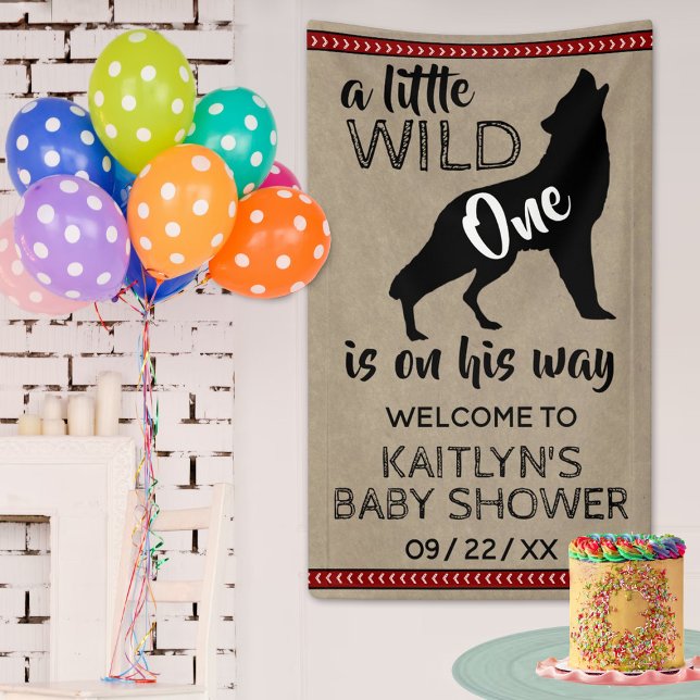 Wild One Boys Baby Shower Welcome Banner (Creator Uploaded)