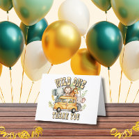 Wild one boys birthday safari animals