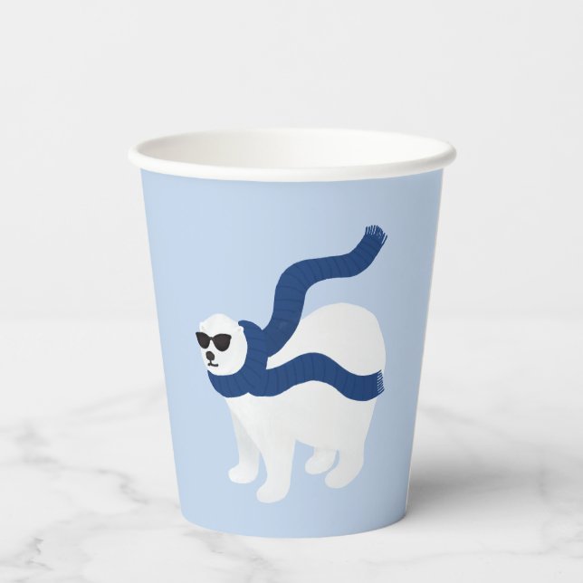 Wild One Cool Animals Paper Cups (Back)