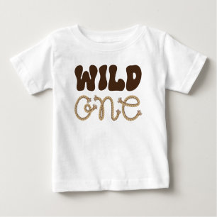 Wild One Cowboy Birthday Baby T-Shirt