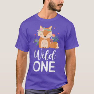 Wild One Cute 1st Birthday Girl Fo Bday 1 Year Old T-Shirt