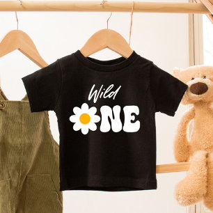 Wild ONE Daisy 1st First Birthday Baby T-Shirt