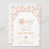 Wild One Daisy Birthday Invitation | First