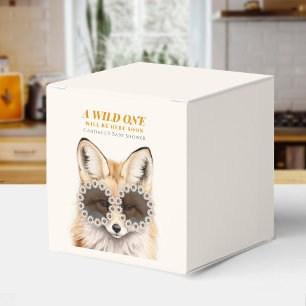 Wild One Daisy Fox Baby Shower  Favour Box