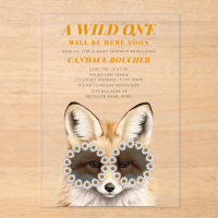 Wild One Daisy Sunglasses Fox Baby Shower 