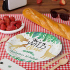 Wild One Dinosaur Boys 1st Birthday Paper Plate