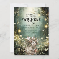 Wild One Enchanted Forest Mouse 1st Birthday
