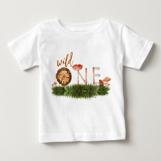 Wild one First birthday Baby T-shirt (Front)