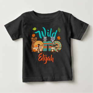 Wild One   First Birthday Boy Woodland Arrow  Baby T-Shirt
