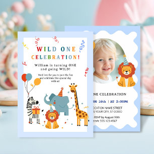 Wild One First Birthday Invitation