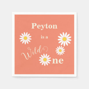 Wild One First Birthday Napkin