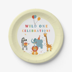 Wild One First Birthday Paper Plate