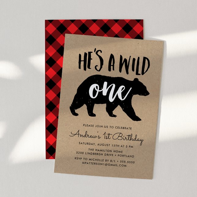 Wild One | First Birthday Party Invitation (Creator Uploaded)
