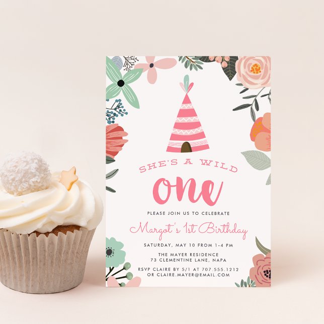 Wild One | First Birthday Party Invitation (Creator Uploaded)