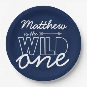 Wild One First Birthday Party Paper Plates