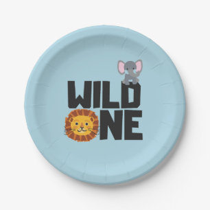 WILD ONE First Birthday Party Plates