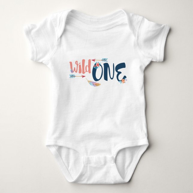 Wild One Girl's Bodysuit (Front)