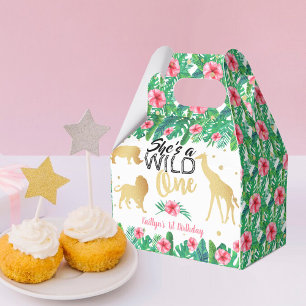 Wild One Girls First Birthday Party Favour Box