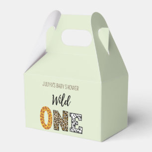  Wild one green baby shower  Favour Box