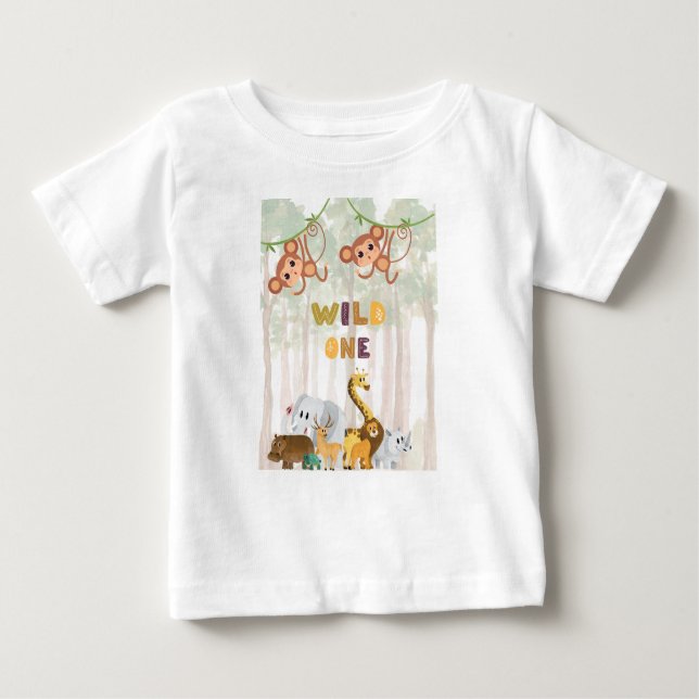 Wild One - Happy Birthday Baby T-Shirt (Front)